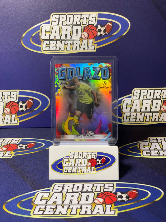 2021 Topps Chrome Erling Haaland Golazo