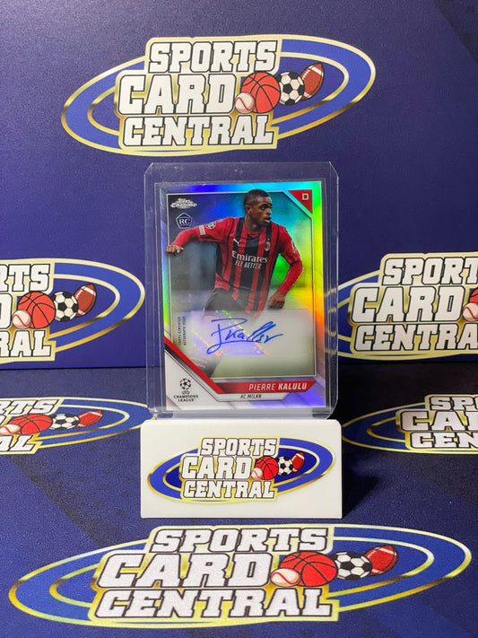 2021 Topps Chrome Pierre Kalulu Holo Signature