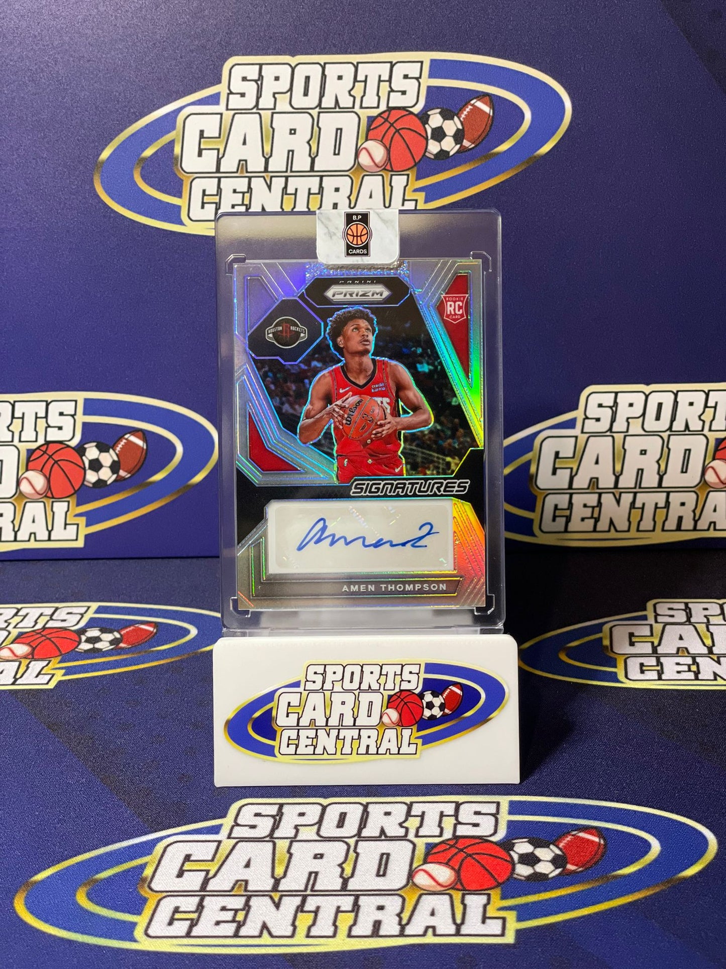 2023 Panini Prizm Amen Thompson Signatures Silver