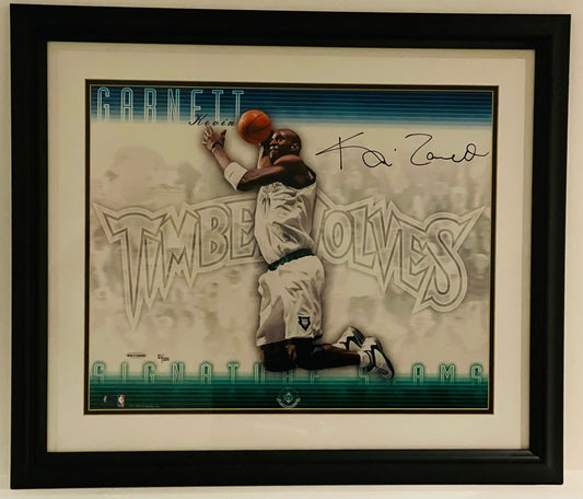 Kevin Garnett Framed Signature Poster