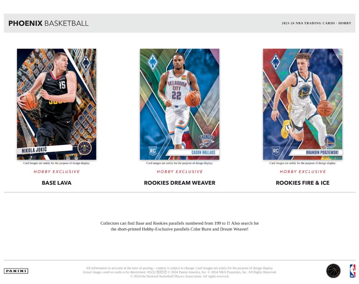 2023-24 Panini Phoenix Basketball Hobby Box First of the line (FOTL)