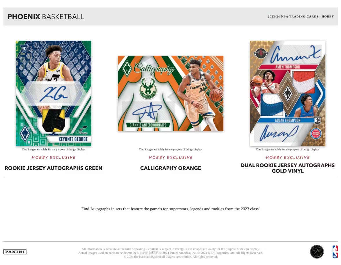 2023-24 Panini Phoenix Basketball Hobby Box First of the line (FOTL)