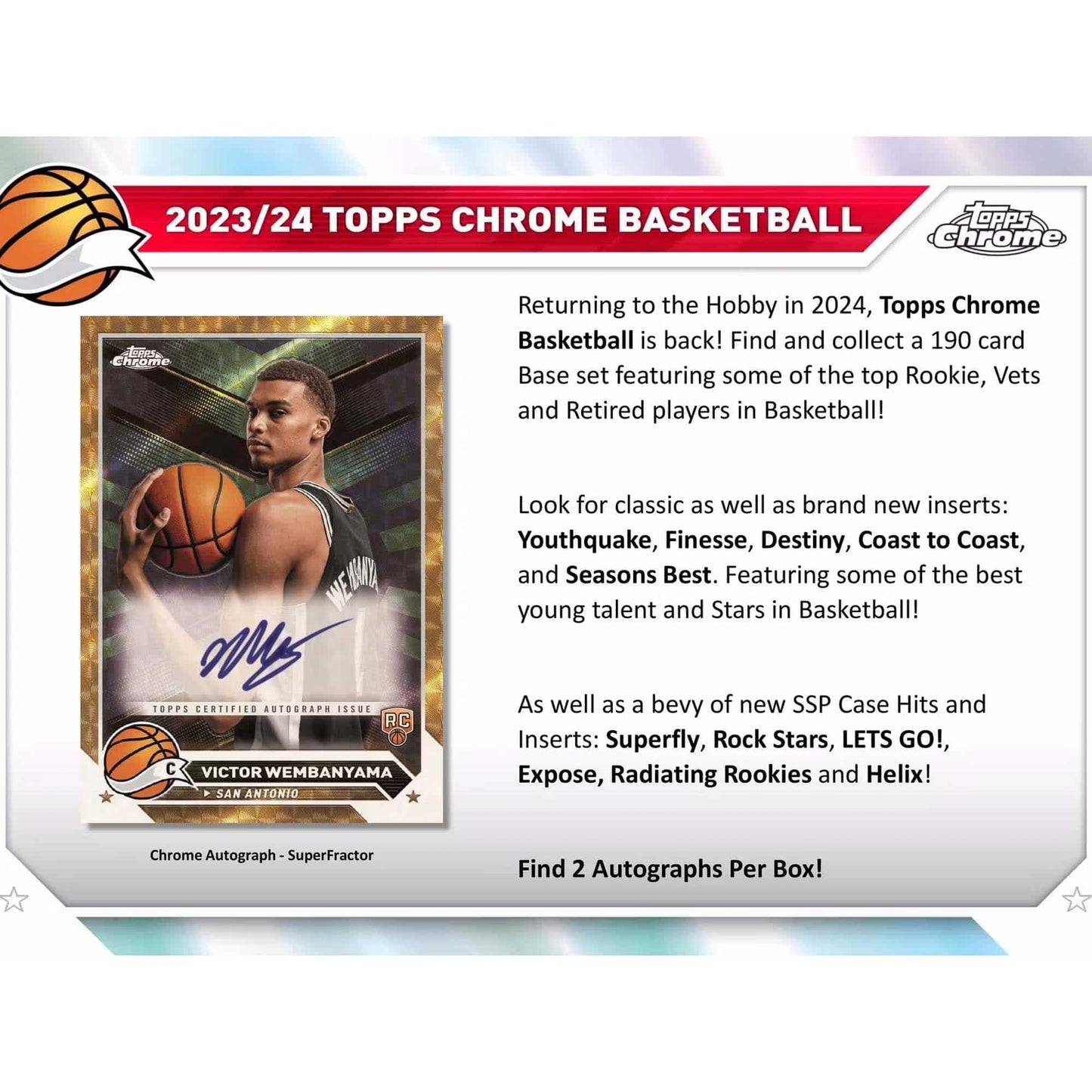 2023-24 Topps Chrome Hobby Box