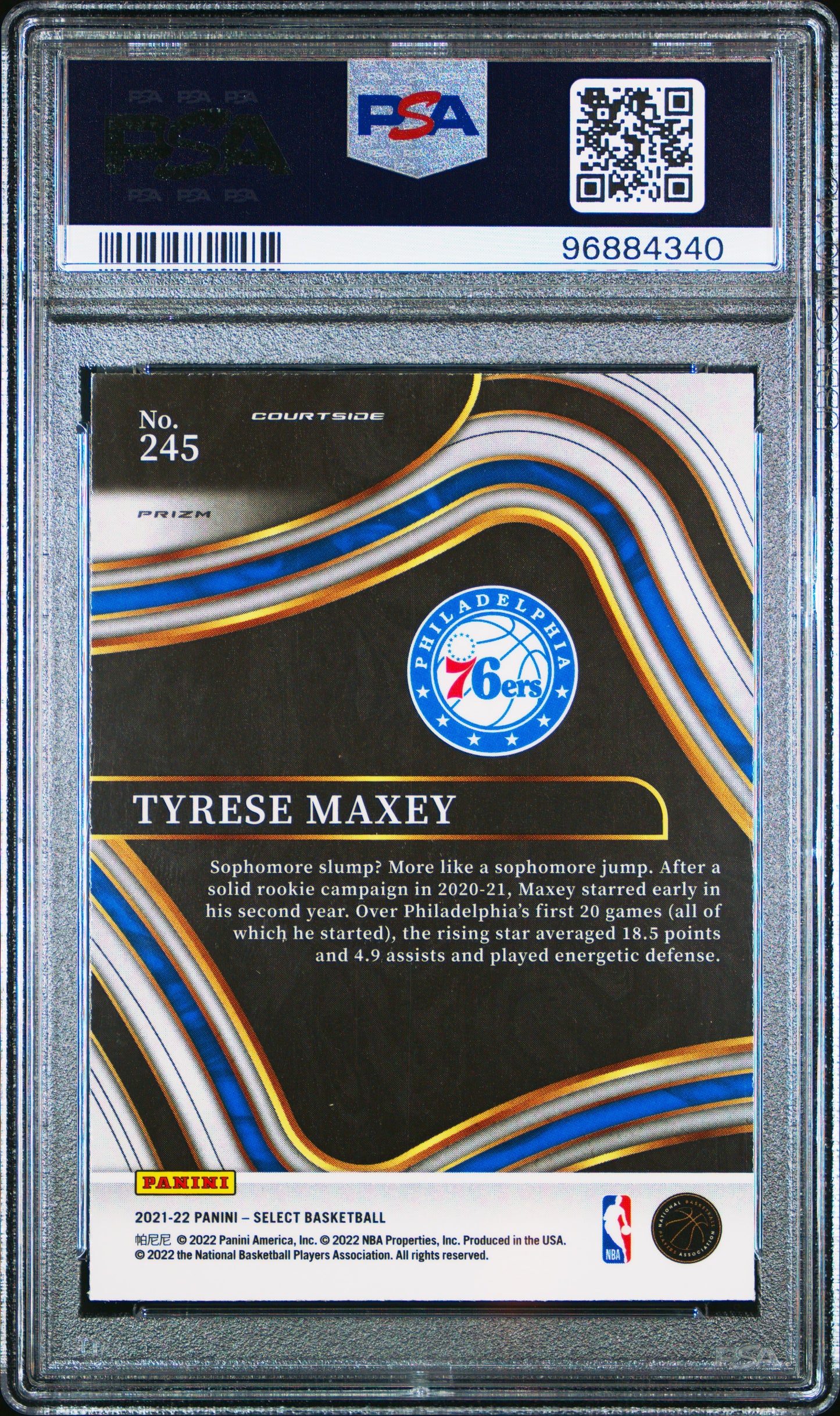 2021 Select Tyrese Maxey Elephant Prizm SSP