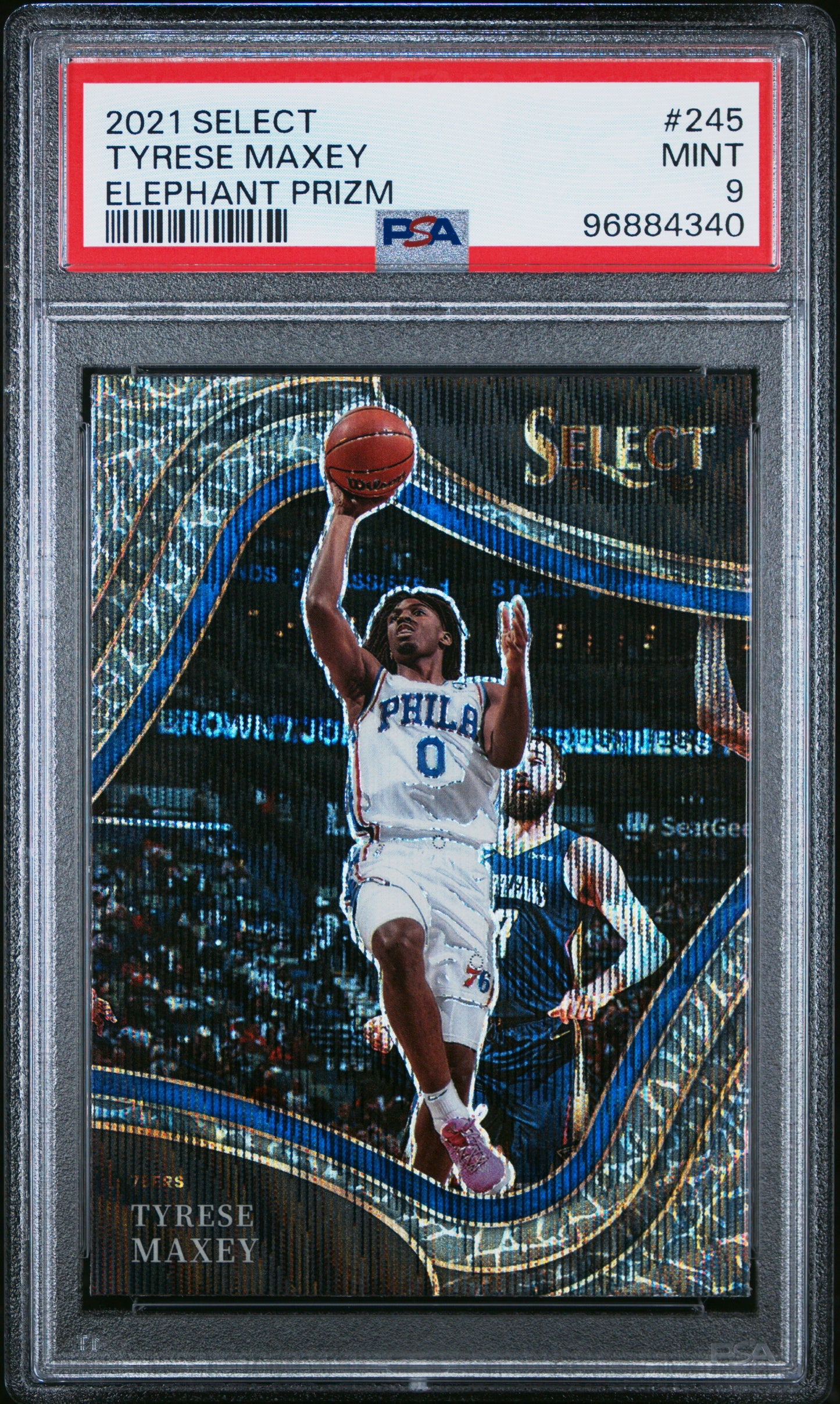 2021 Select Tyrese Maxey Elephant Prizm SSP